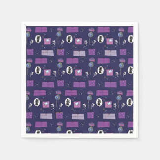 Servilleta De Papel Colección escocesa Cuchillas de guiño morado
