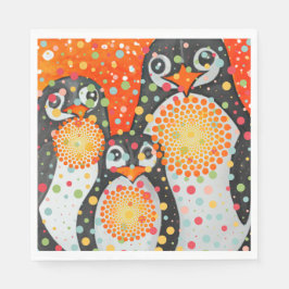 Servilleta De Papel Colección fantástica de pingüinos