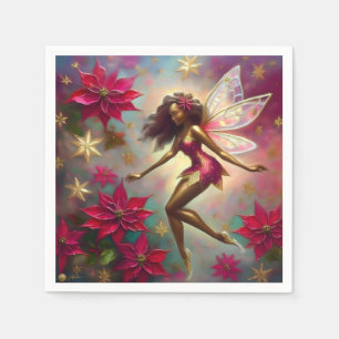 Servilleta De Papel Colección Hada de Navidad - Cabello Castaño Natura