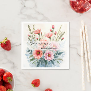 Servilleta De Papel Colección Hermosa de Flores Silvestres de Lujo