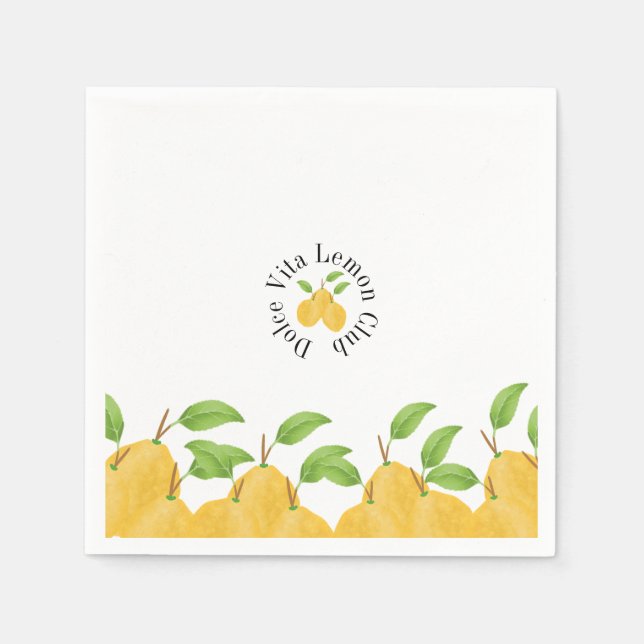 Servilleta De Papel Colección Lemon Bloom (Anverso)