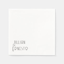 Servilleta De Papel Colección Lily of Valley || Personalizado blanco