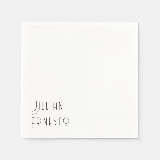 Servilleta De Papel Colección Lily of Valley || Personalizado blanco (Anverso)