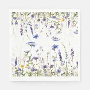 Servilleta De Papel Colección nupcial de Regency Blue Wildflower Regen