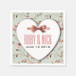 Servilleta De Papel Colección Romantic Charm Vintage Boda Floral