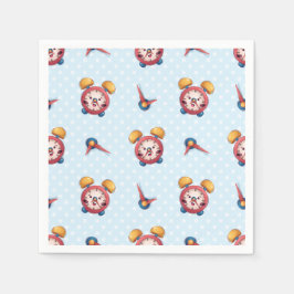 Servilleta De Papel Colección Smart Clock - Azul