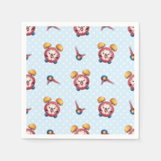 Servilleta De Papel Colección Smart Clock - Azul