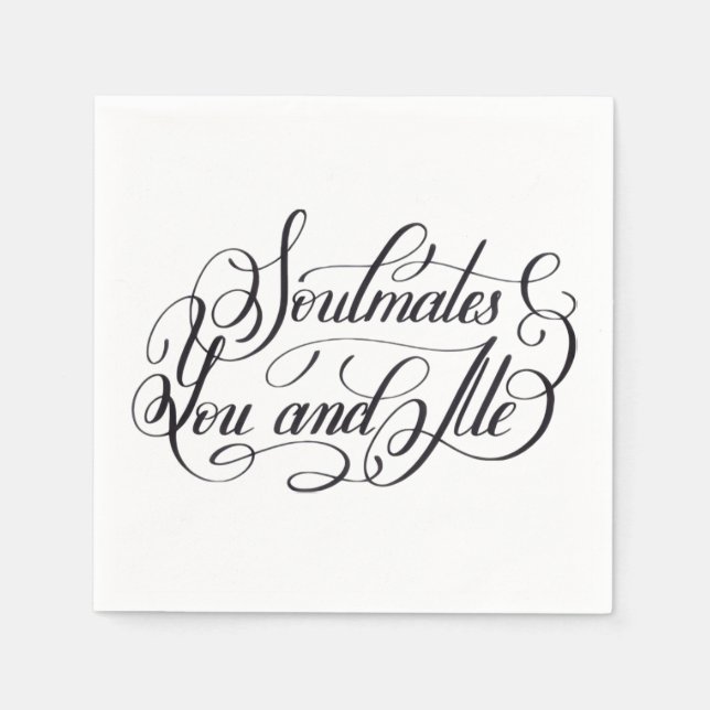 Servilleta De Papel Colección Soulmates You y Me (Anverso)