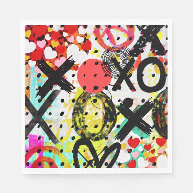 Servilleta De Papel Colección XOXOXOXOXO (Anverso)