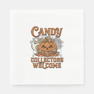 Servilleta De Papel Coleccionistas de Dulces Bienvenidos Calabaza Fant