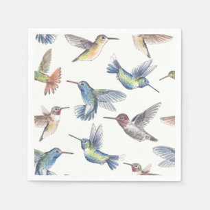 Servilleta De Papel Colibríes