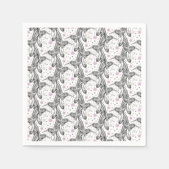 Servilleta De Papel Colibríes IV (Anverso)