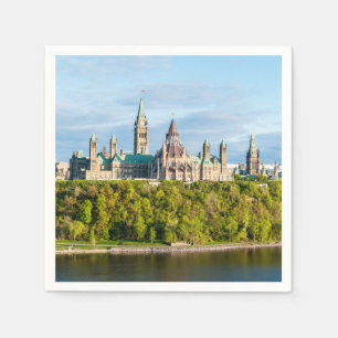 Servilleta De Papel Colina del Parlamento en Ottawa - Ontario, Canadá