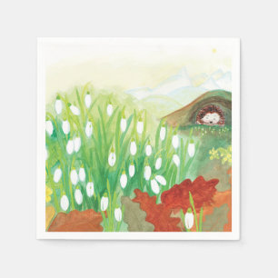 Servilleta De Papel Colirio blanco y erizo