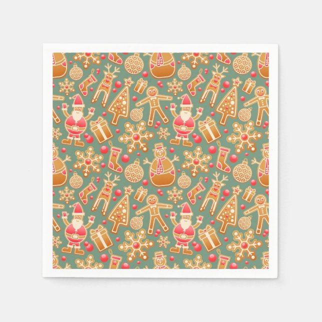 Servilleta De Papel Collage de navidades (Anverso)