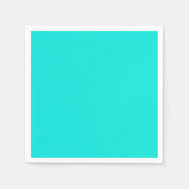 Servilleta De Papel Color brillante de color turquesa sólido