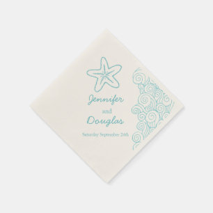 servilleta de papel color crema de la estrella del