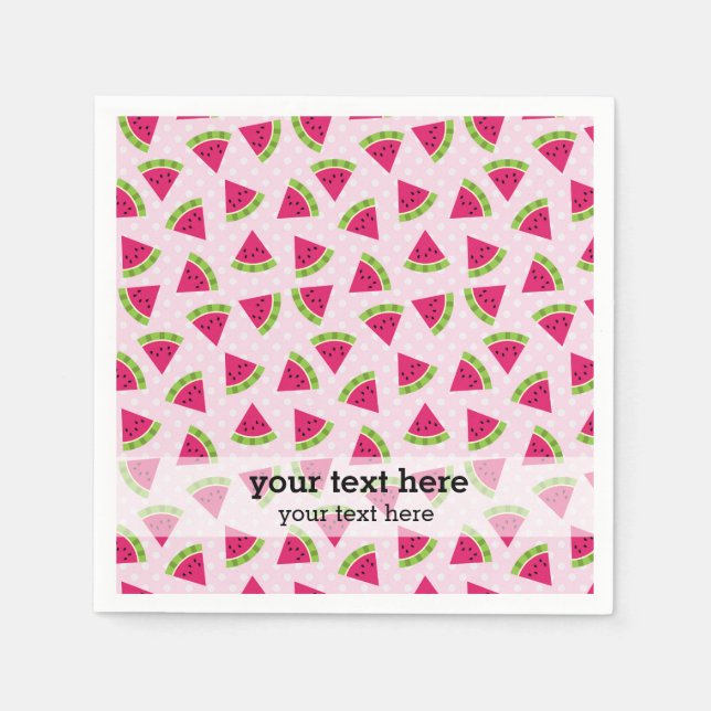 Servilleta De Papel Color de la sandía (Anverso)