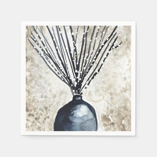 Servilleta De Papel Color del florero salvaje (Anverso)