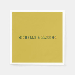 Servilleta De Papel Color dorado minimalista plano moderno 