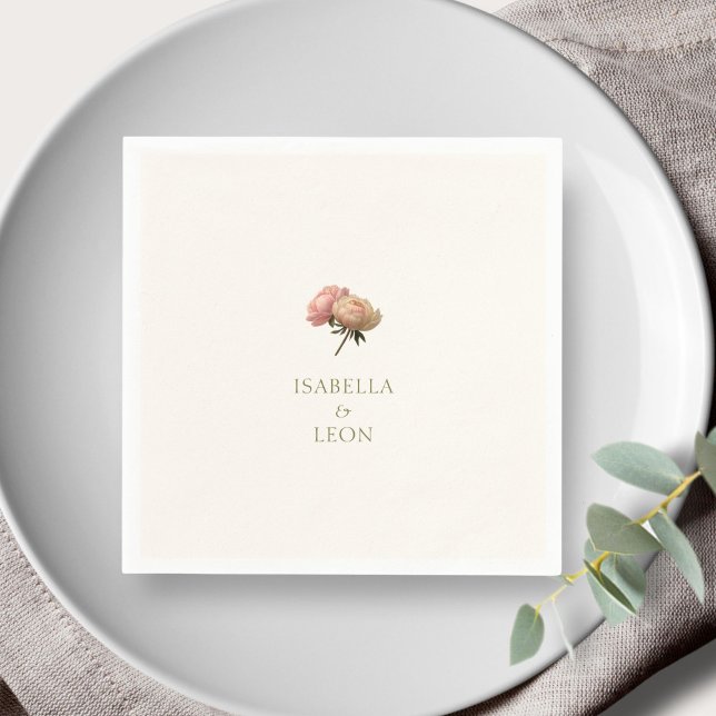Servilleta De Papel Color marfil | Boda Rosa de moda (Subido por el creador)