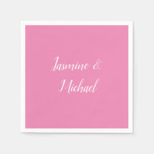 Servilleta De Papel Color rosa Minimalista profesional moderno