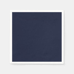 Servilleta De Papel Color sólido azul de la marina de medianoche