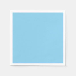 Servilleta De Papel Color sólido azul del bebé | Clásica | Elegante
