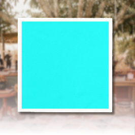 Servilleta De Papel Color sólido azul neón | Clásica