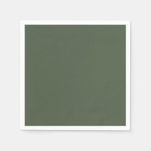 Servilleta De Papel Color sólido Bosque Moss verde oscuro