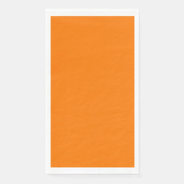 Servilleta De Papel Color sólido del Naranja de seguridad (Anverso)