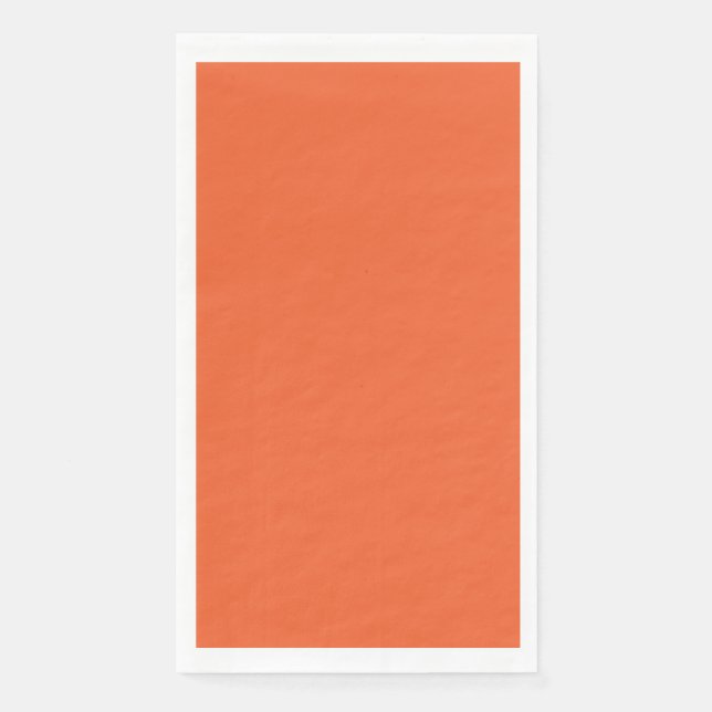 Servilleta De Papel Color sólido liso naranja exótico rojo (Anverso)