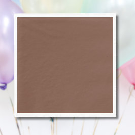 Servilleta De Papel Color sólido Mocha marrón | Clásica | Elegante