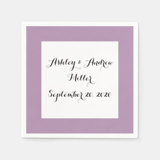 Servilleta De Papel Color sólido morado de alta gama de lavanda