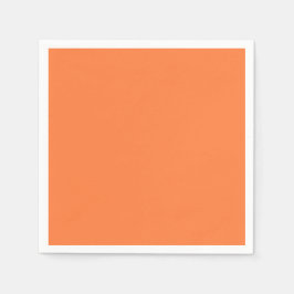 Servilleta De Papel Color sólido Naranja de mango | Clásica | Elegante
