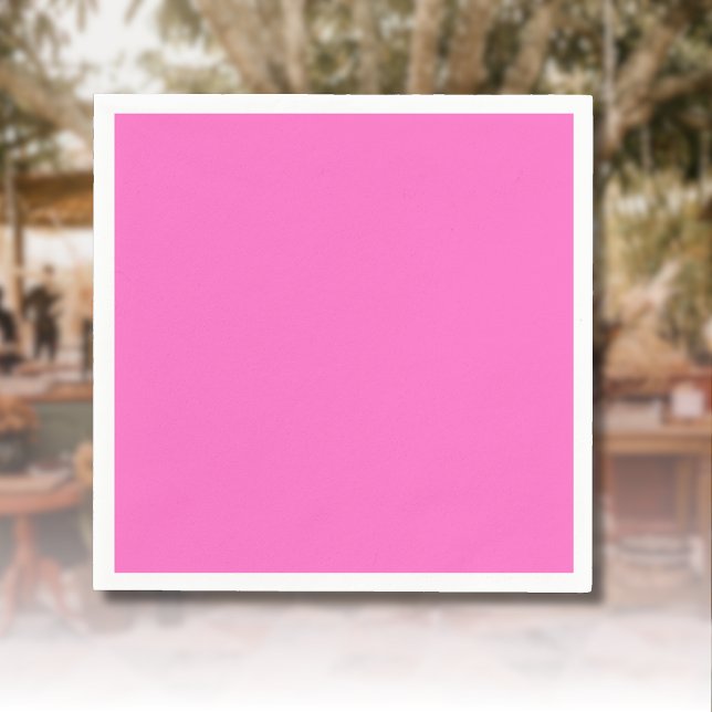 Servilleta De Papel Color sólido neón rosado | Clásica (Subido por el creador)