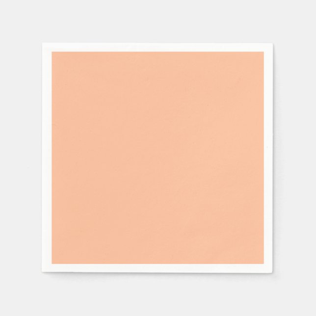 Servilleta De Papel Color sólido Peach Fuzz (Anverso)