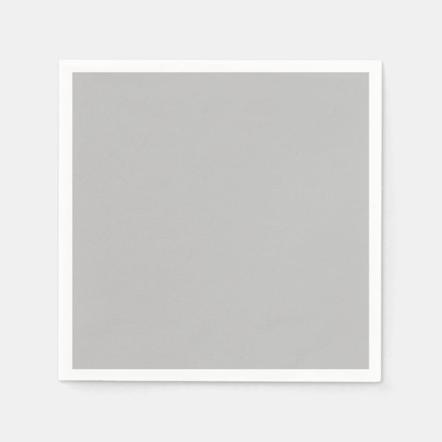 Servilleta De Papel Color sólido plateado puro (Anverso)