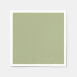 Servilleta De Papel Color sólido verde oscuro