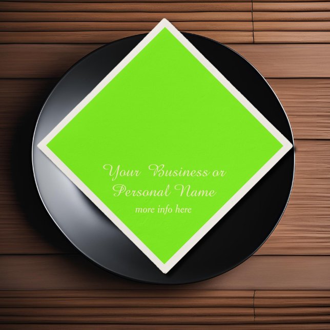 Servilleta De Papel color verde fluorescente sólido (Subido por el creador)