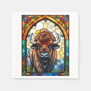 Servilleta De Papel Colores Atractivos Impresión Rústica de Bisonte Bú