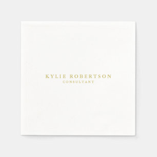 Servilleta De Papel Colores blancos y dorados Plata de moda profesiona