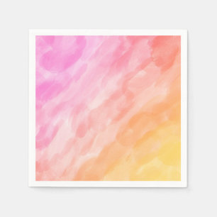 Servilleta De Papel Colores de agua pintados en tonos pastel