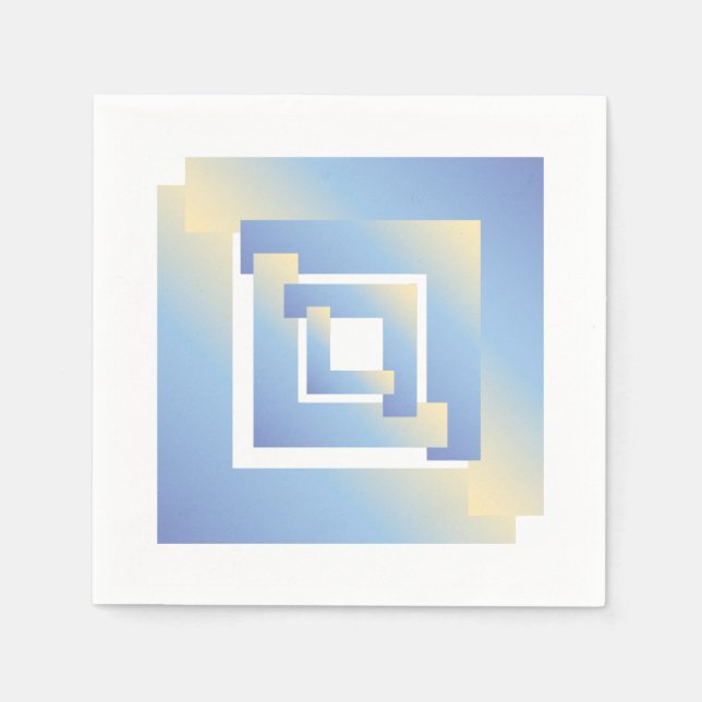 Servilleta De Papel colores de cielo brillante nb (Anverso)