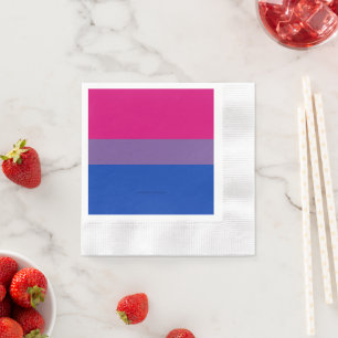 Servilleta De Papel Colores de la bandera del orgullo bisexual de Slip