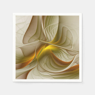 Servilleta De Papel Colores de metales preciosos, arte fractal abstrac