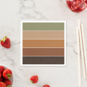 Servilleta De Papel Colores Elegantes Modernos Cálidos Acogedores de O