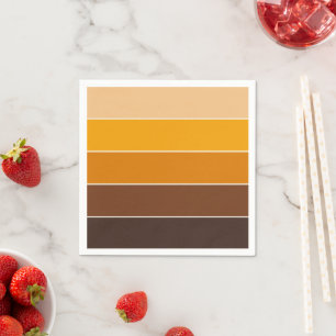 Servilleta De Papel Colores elegantes modernos de otoño rayados