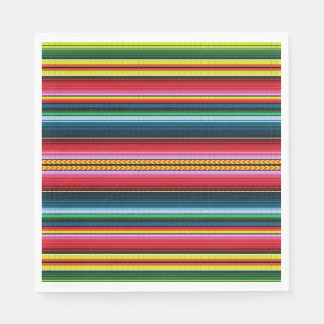 Servilleta De Papel Colores mexicanos (Anverso)