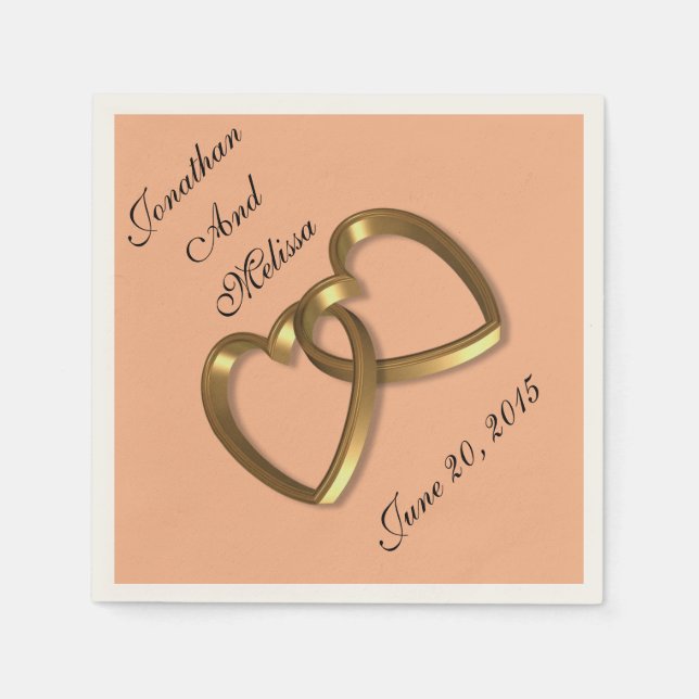 Servilleta De Papel Colores personalizados de servilletas bodas (Anverso)